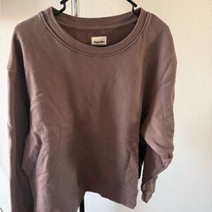 MeUndies Mushroom Brown Crewneck